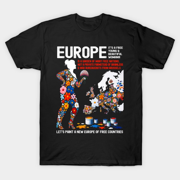 YRFoE - Young Rebellious Flowers of Europe Aparel T-Shirt by KontrAwersPL